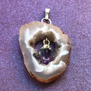 Amethyst Geode Pendant